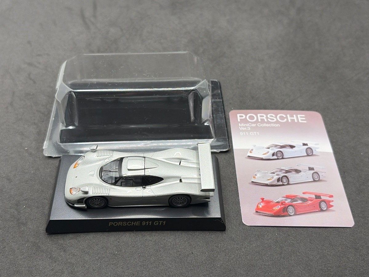 Kyosho 1/64 Porsche collection3 911 GT1 silver diecast model car