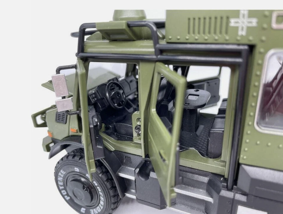 Camper Caravan fuoristrada Green Unimog U4000 Ms 1:28 New XL - Immagine 3 di 4