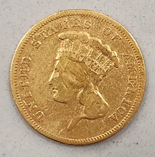 1856-S Three Dollar Gold — photo from the most recent tracked eBay sale