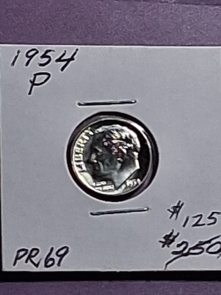 1954-P ROOSEVELT. PROOF. HIGH RATED. ++++ LOW MINTAGE 235,400 - Image 3 of 4