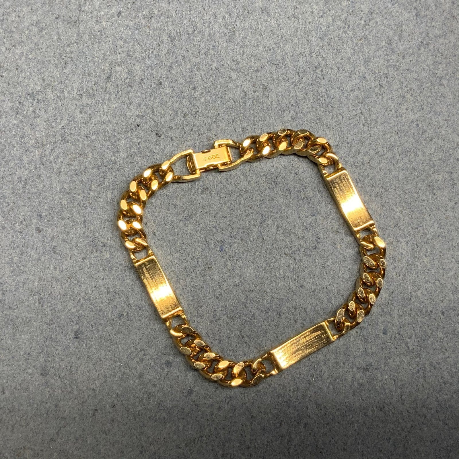 Avon Rectangular Link Bracelet 7 In Maroon Purple… - image 5