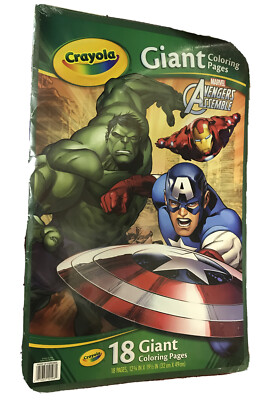Crayola Avengers Assemble, Giant Coloring Pages, 18 Pages 12 3/4 In X