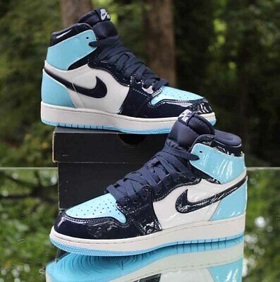 AIR JORDAN 1 blue unc obsidian chillレディース