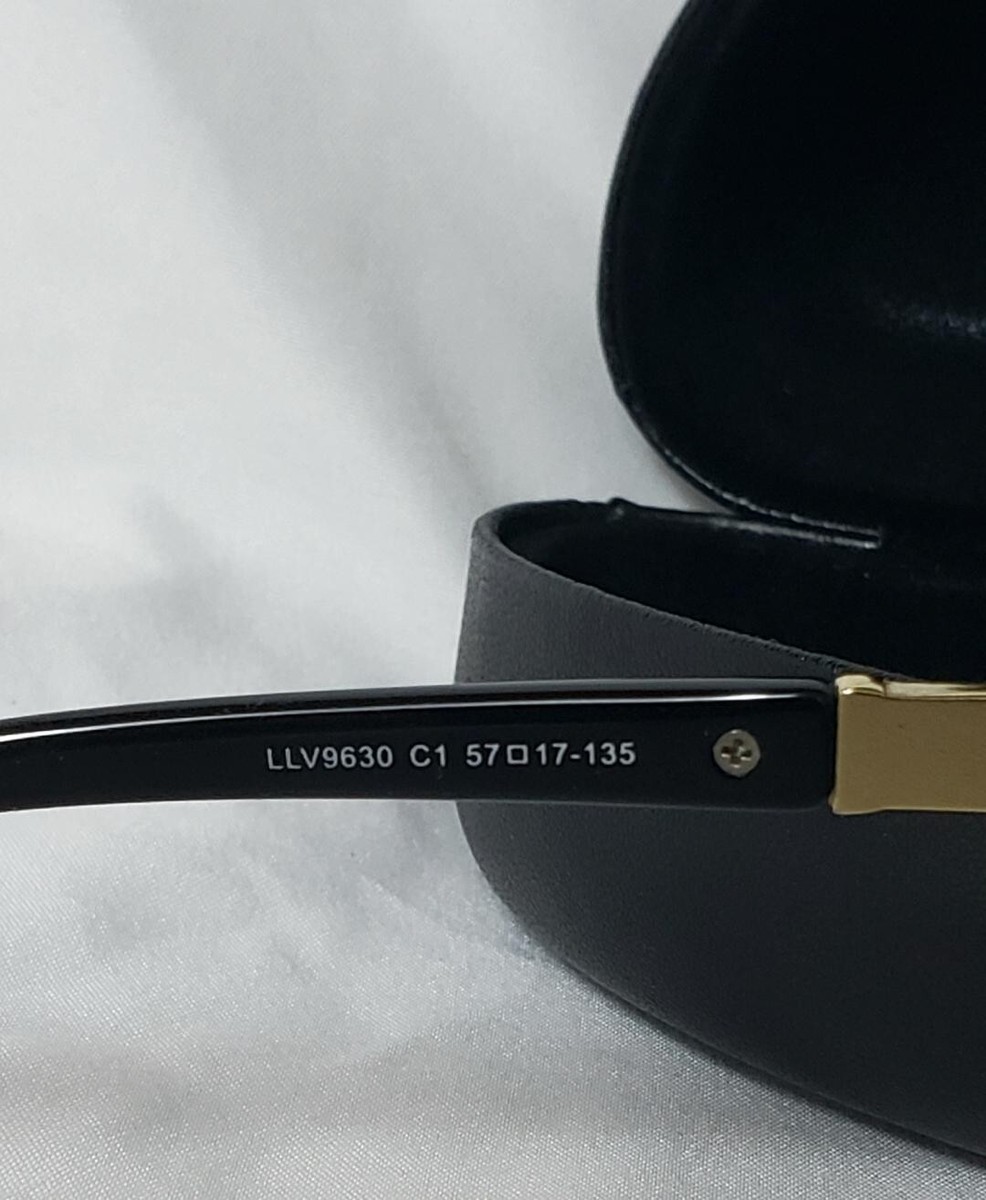 VINTAGE VERSACE 19.69 LLV9630 57-17-135 BLACK SUNGLASSES W  display picture 1