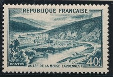 TIMBRE FRANCE 842A** Vallée de la Meuse   1949
