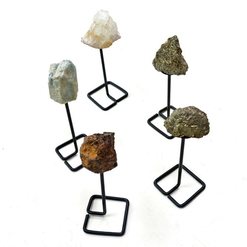 Soporte de metal para decoración del hogar de piedras preciosas enormes/ásperas - 4,25 pulgadas - Imagen 16 de 17
