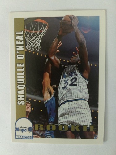 Shaquille O’Neal 1992-93 NBA Hoops SHAQ Rookie Card #442 HG25 - Picture 2 of 11