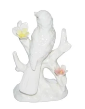 Vintage Ardalt Bird Figurine Fine Quality Lewile China White Ceramic MCM Japan