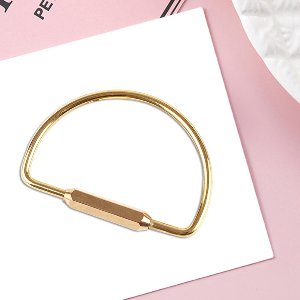 D Shape Key Chain Ring Connector Key Chain Clip Hook Buckle Carabiner