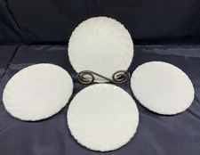 Lenox "WEATHERLY" Platinum Trim ~ USA ~ Set of 4 ~ Bread Plates ~ 6 1/4"