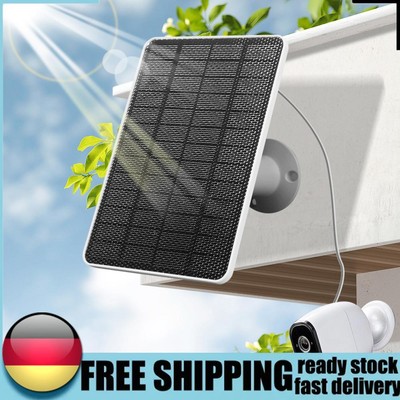 10W Portable Solar Panel Monocrystalline for Wireless Outdoor Security Camera