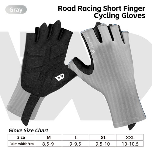 WEST BIKING Breathable Anti-slip Sports Gloves Road Cycling Half Finger Gloves - Picture 28 of 32