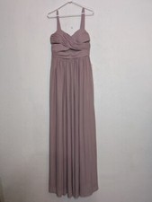 Birdy Grey Elsye Maxi Dress in Mauve Size 3XL Sleeveless Mesh Cutout Bridesmaid