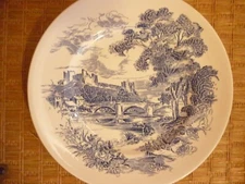 Vintage Wedgwood Countryside Pattern Dinner Plate Dish Unicorn Stamp England
