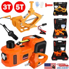 3t5ton 12v Electric Hydraulic Floor Jack Car Lift Impact Wrench Inflator Pump