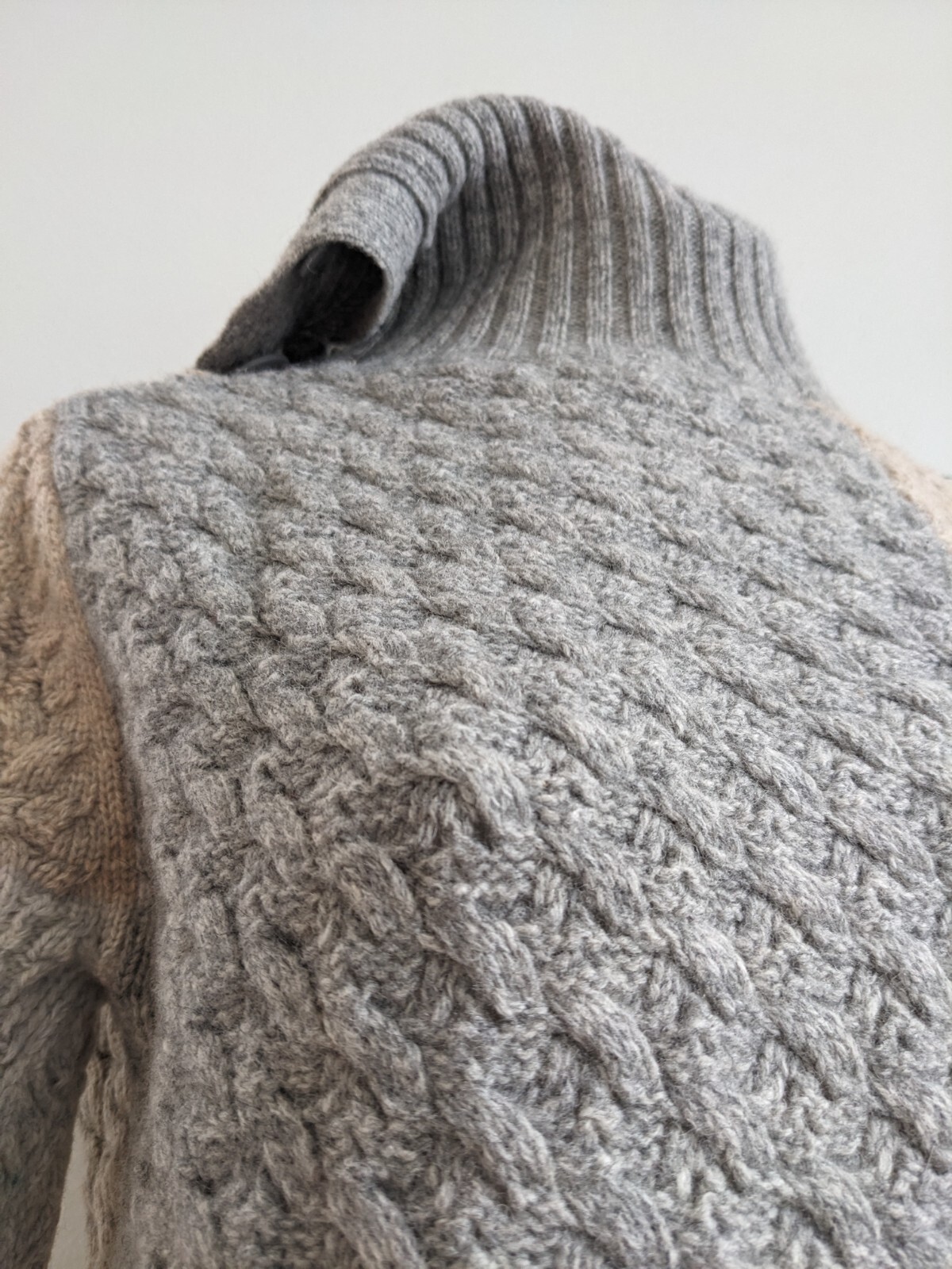 Sundance Size Medium Lambswool Patchwork Saco Swe… - image 4