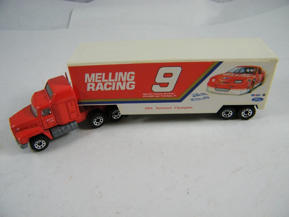 BILL ELLIOTT ~ MELLING / MOTORCRAFT RACING #9 / #84 ~ TRANSPORTADOR E CARROS - Imagem 3 de 4