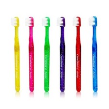 CareDent Soft Junior Toothbrush Dental 6 PACK Assorted Brush Oral Hygeine Kids