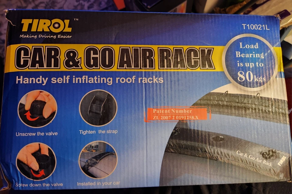 Portaequipajes/kayak Tirol T10021 auto inflable aire portaequipajes Foto 3 de 3