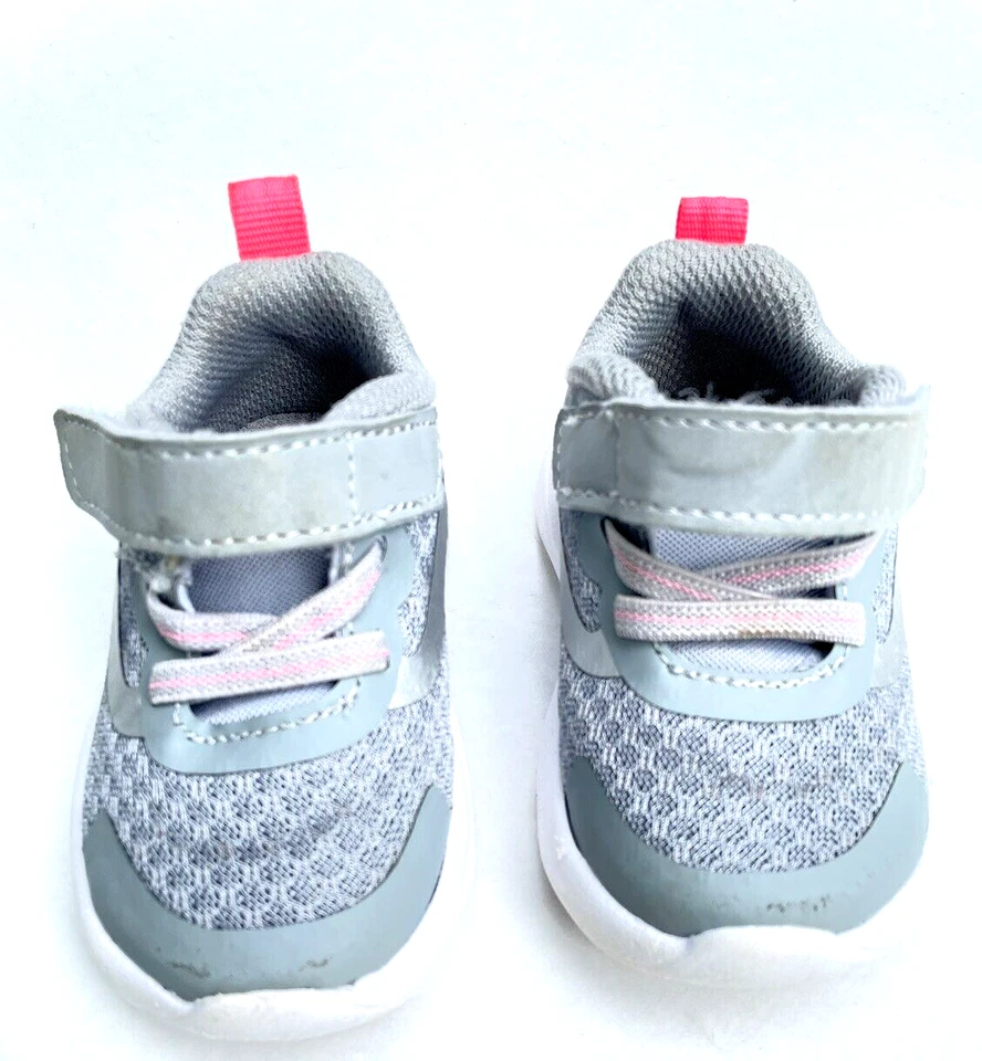 Zapatillas Tenis Jogger Athletic Works Bebé Malla Talla 3 Gris Foto 2 de 4