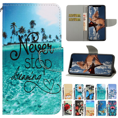 For Samsung A13 A53 5G A12 A32 A52 Magnetic Leather Pattern Wallet Case Cover