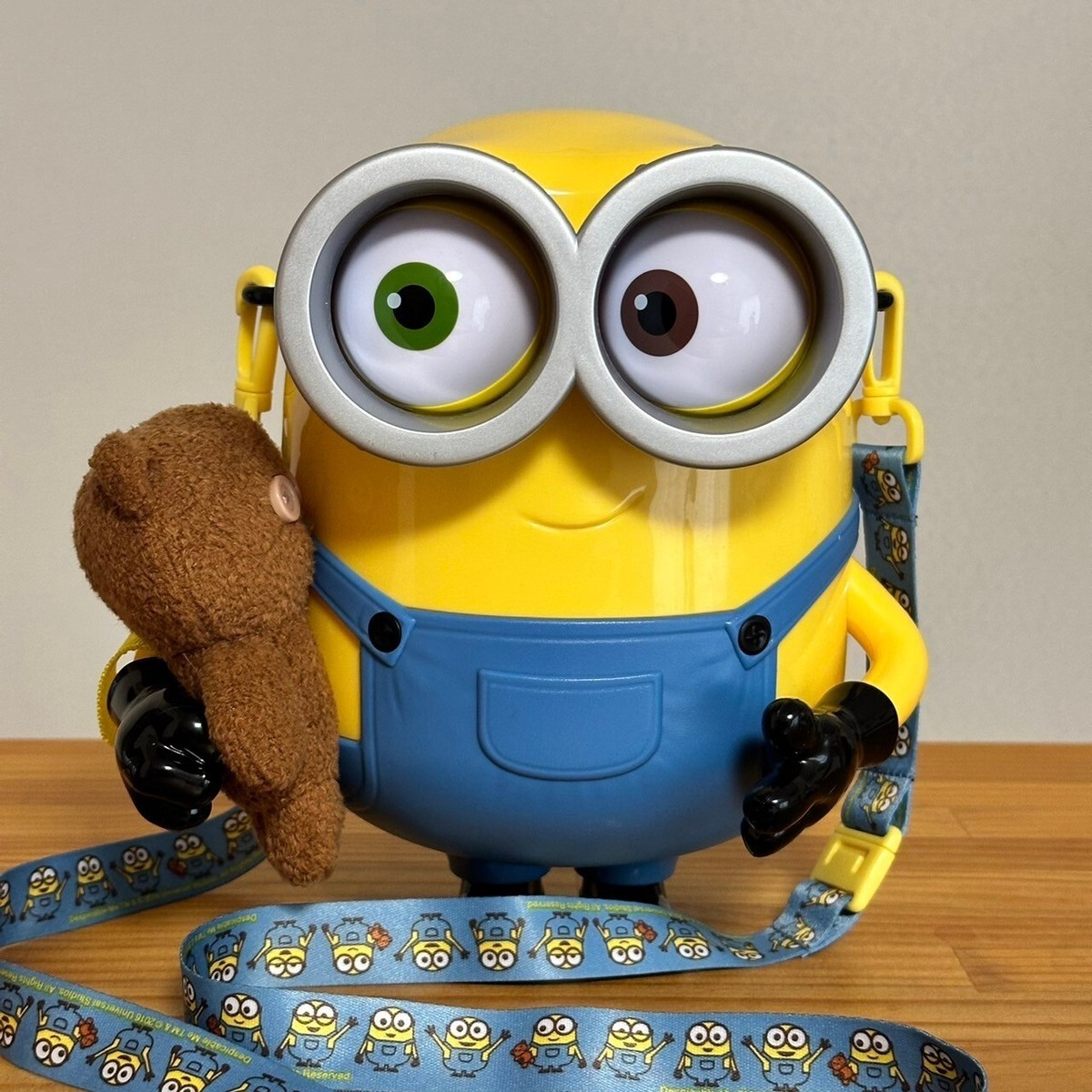 USJ Limited Minions Bob & Tim Talking Popcorn Bucket