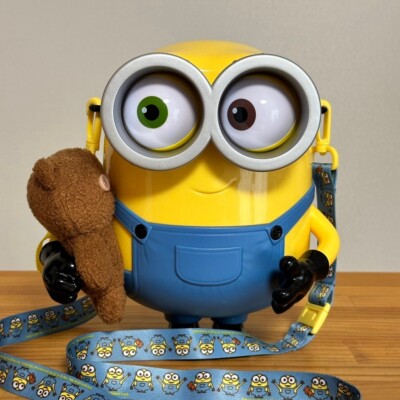 USJ Limited Minions Bob & Tim Talking Popcorn Bucket Universal