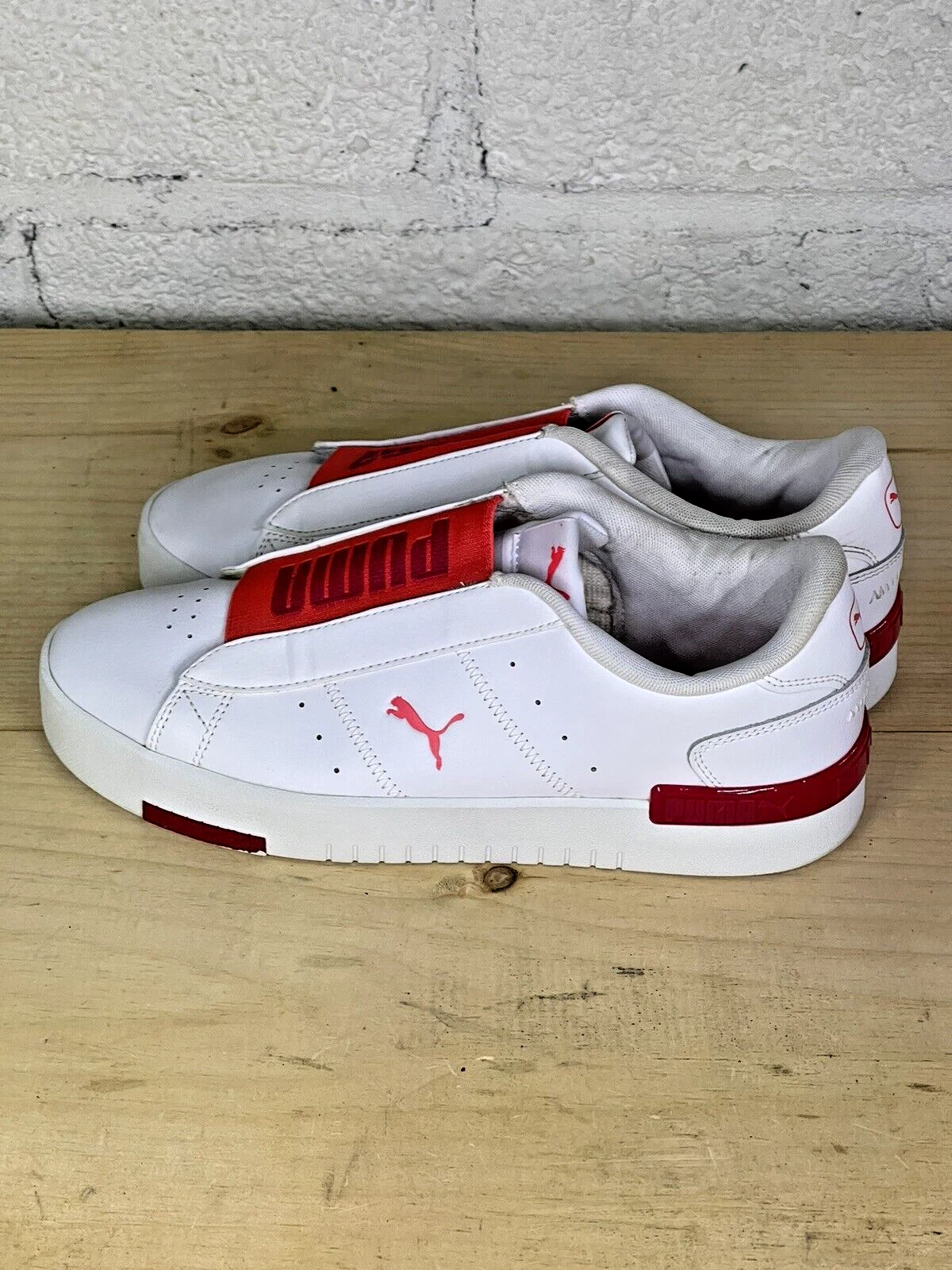 Puma Sneakers comode slip on Jada AC Donna taglia 10 bianche