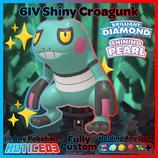 ✨ Shiny CROAGUNK 6IV✨ Pokemon Brilliant Diamond and Shining Pearl 🚀 +MasterBall