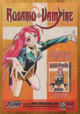 2004 Rosario to Vampire Manga Series Vintage Print Ad/Poster Retro Anime Art 