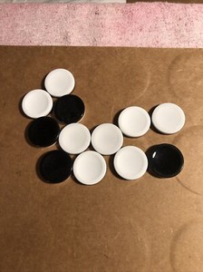 12 Othello Extra Game Pieces Replacement Black and White Disc
