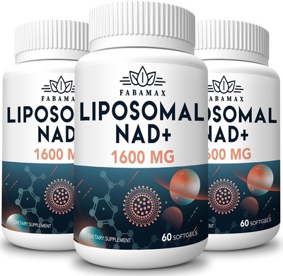 Max Absorption 1600 mg Liposomal NAD+ Supplement - Boost Energy & Longevity