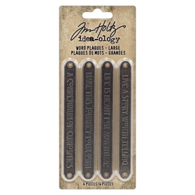 Tim Holtz ~ WORD PLAQUES ~ Large ~ Idea-ology