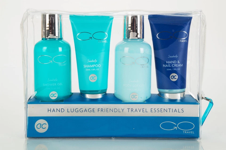 ACCENTRA GO TRAVEL Duschgel Bodylotion Handcreme Shampoo Reiseset Handgepäck Pflegeset