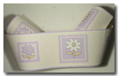 Borte Tapetenborte floral Flowerpower  (1,50 EUR/m)