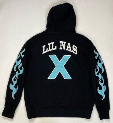 H&M Lil Nas X Panini Pullover Hoodie Men XL Black Music