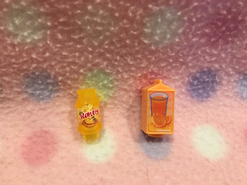 Barbie Doll Carton Of Orange Juice & Honey Kitchen Accessory Set Mattel New!