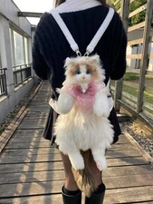 Chongker Stuffed Animals Backpack Cute Cat plush Backpack Toy