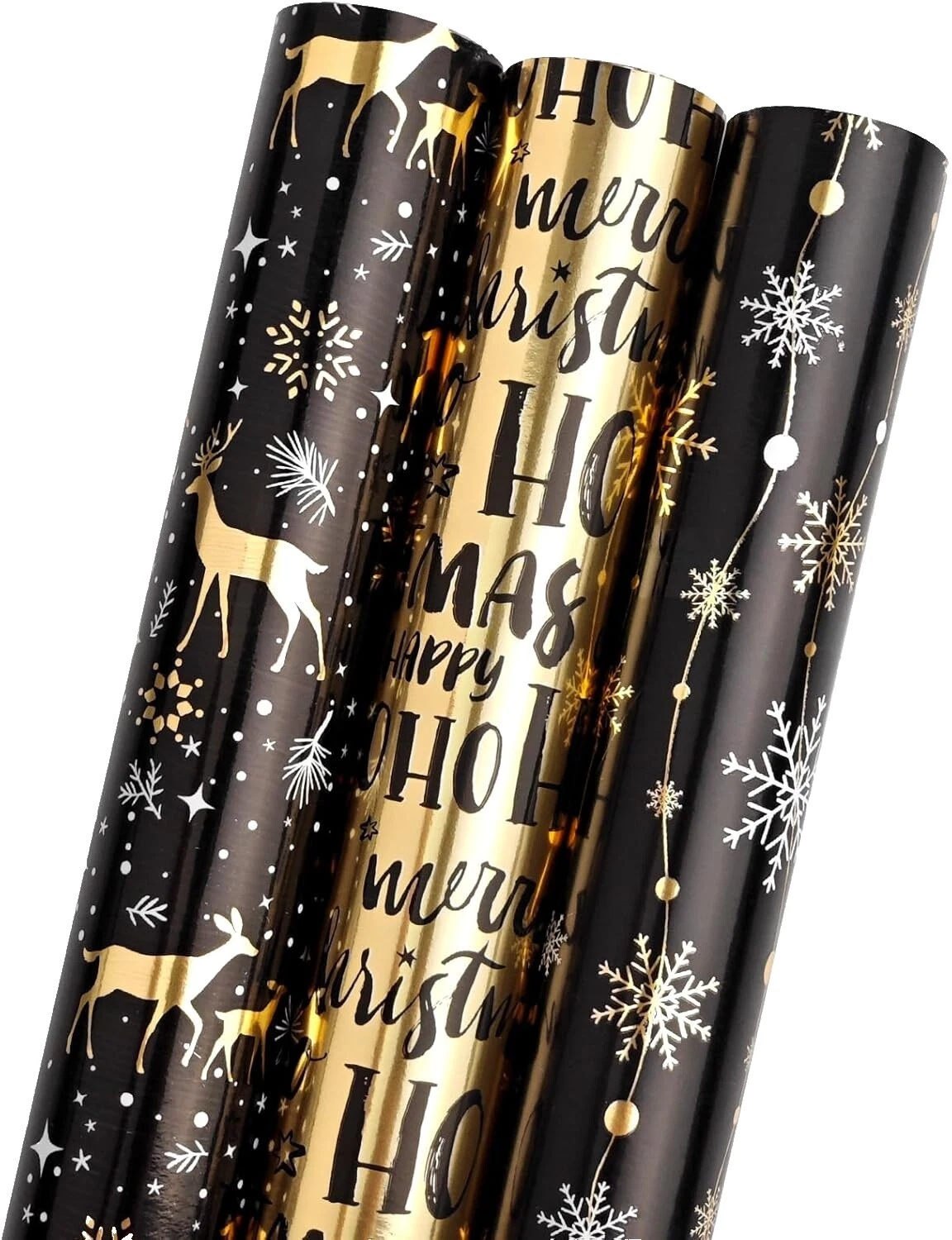 Christmas Black Wrapping Paper