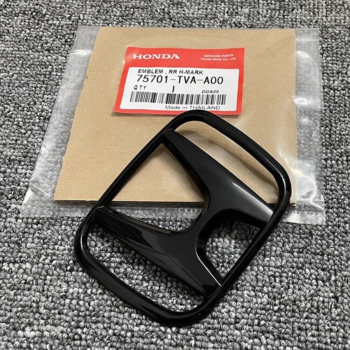 Trunk-Black Emblem For Honda Civic 2016-2021 FK7 Sport Touring Hatchback 4-Door - Foto 2 di 6