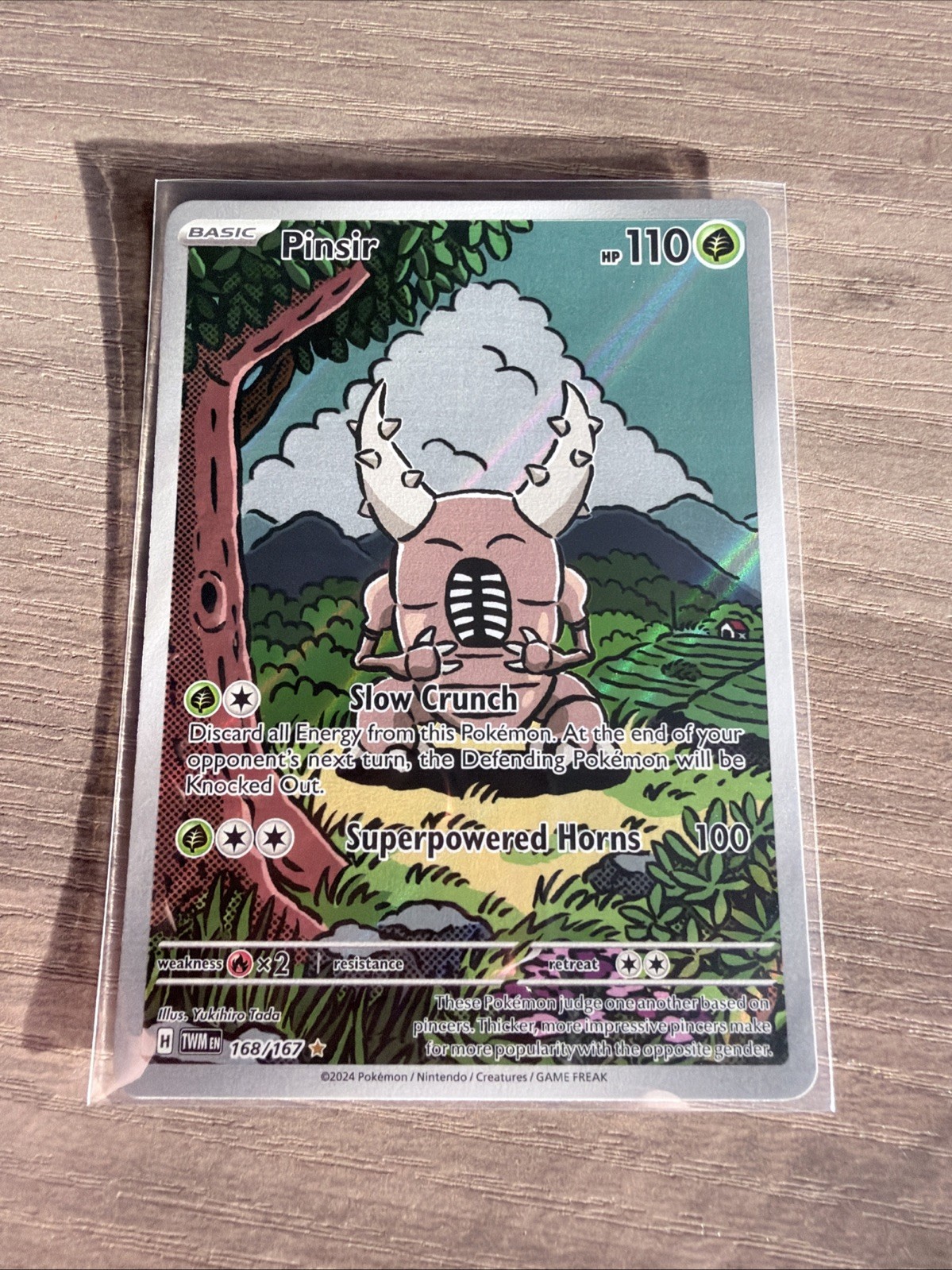 Pinsir Holo Illustration Rare SV06: Twilight Masquerade 168/167 NM