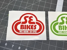 SE Bikes WE RIDE AS ONE Die Cut Vinyl Decal Bike Dirt Jump Freestyle BMX VBMX