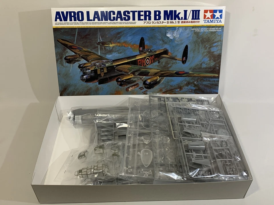 Tamiya 1/48 No.112 Royal Air Force AVRO Lancaster B Mk.I/III 61112 Model Kit - Image 3 of 4