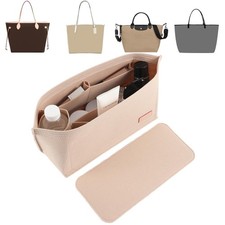 Doxo Purse Organizer Insert for Handbags Base Shaper 2pc Set, Felt Organizer I