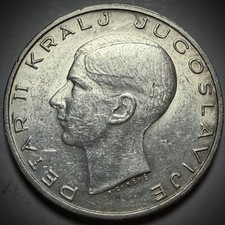 Yugoslavia 1938 20 Dinar Silver Coin