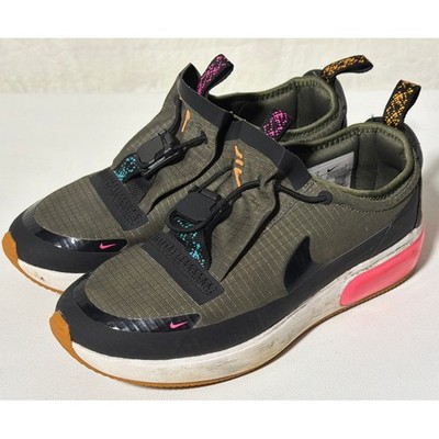 Women s Nike Air Max Dia Winter Athletic Sneakers Shoes Olive Green Size 8