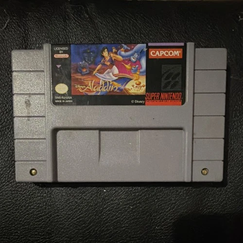Capcom Disney's Aladdin Nintendo SNES NTSC-U/C Platform Game Cartridge