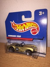 Mattel Hot Wheels FERRARI 250 Gold MOC, 1997 Euro Card