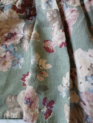 Ralph Lauren Melanie Queen Bed Skirt-1990's-100% Cotton-linen Fabric