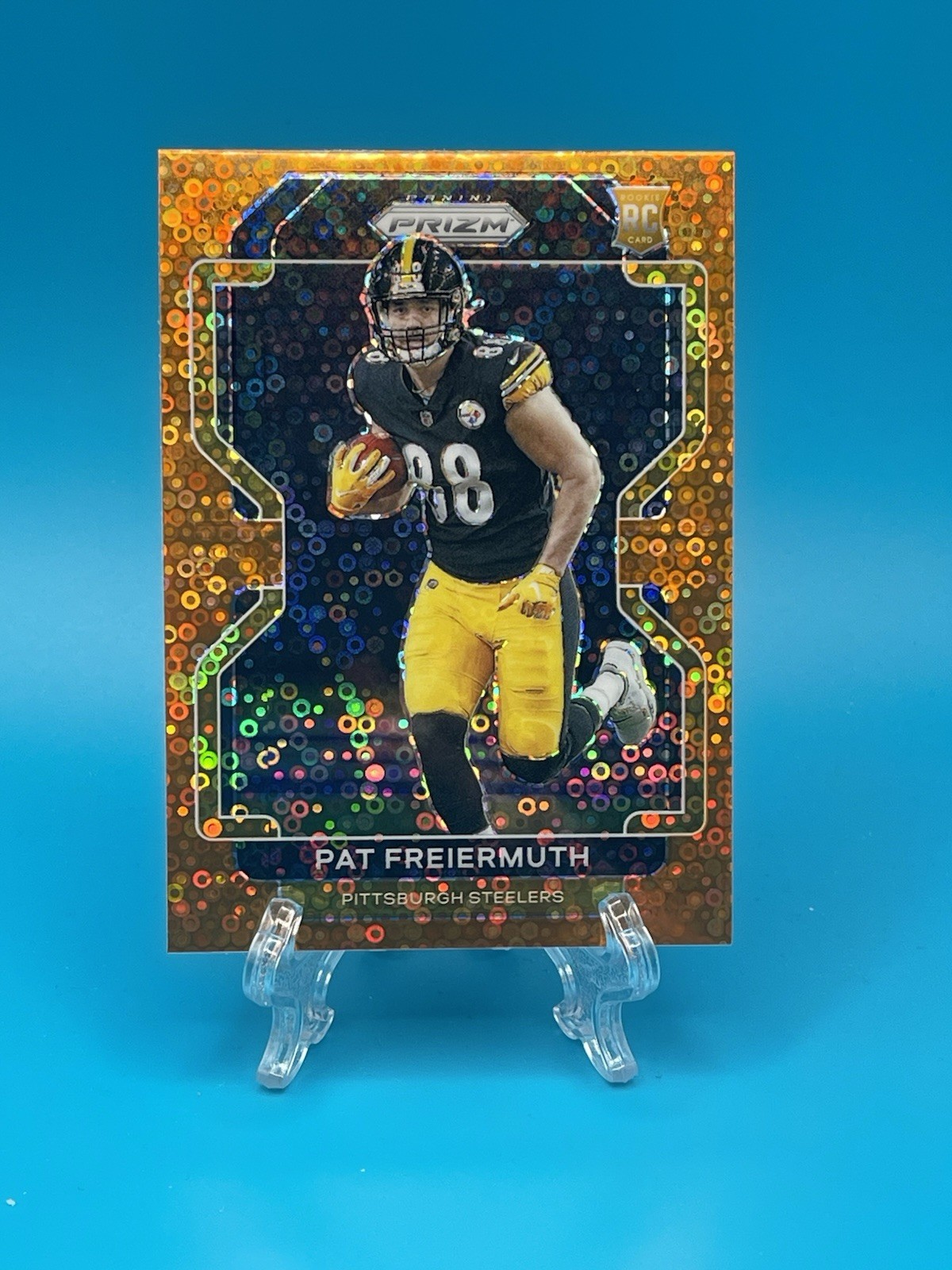 2021 Panini Prizm Pat Freiermuth #362 Disco Prizm (RC)